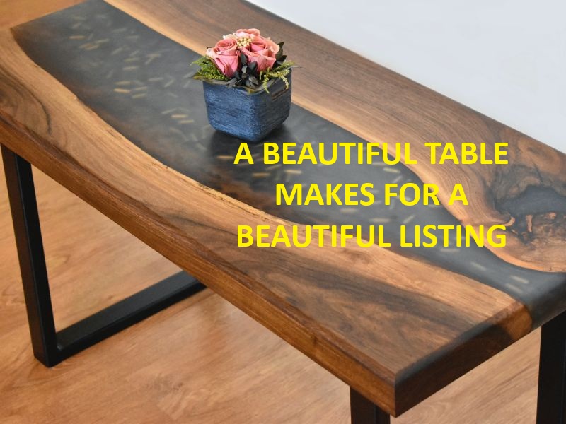 Handmade wooden table